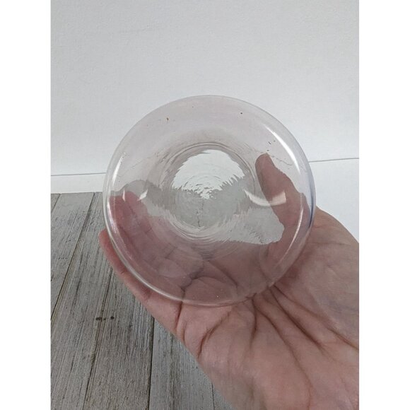 Pink Handblown Glass Vase Fluted Ruffle 5" Tall - Picture 3 of 6